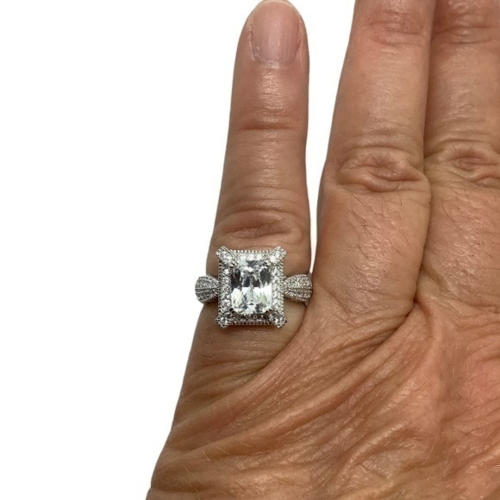 Sterling silver Cubic Zirconia ring